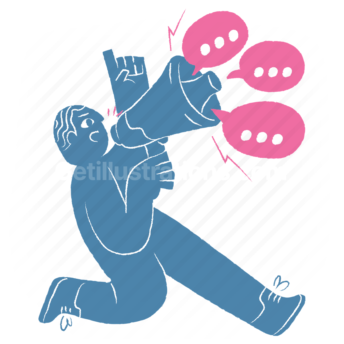 Social Media and Communication  illustration preview image